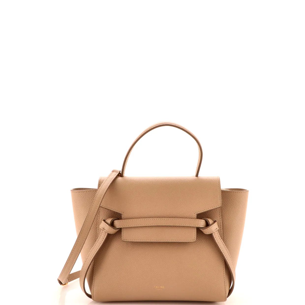 Belt Bag Textured Leather Nano - Deep Luxury