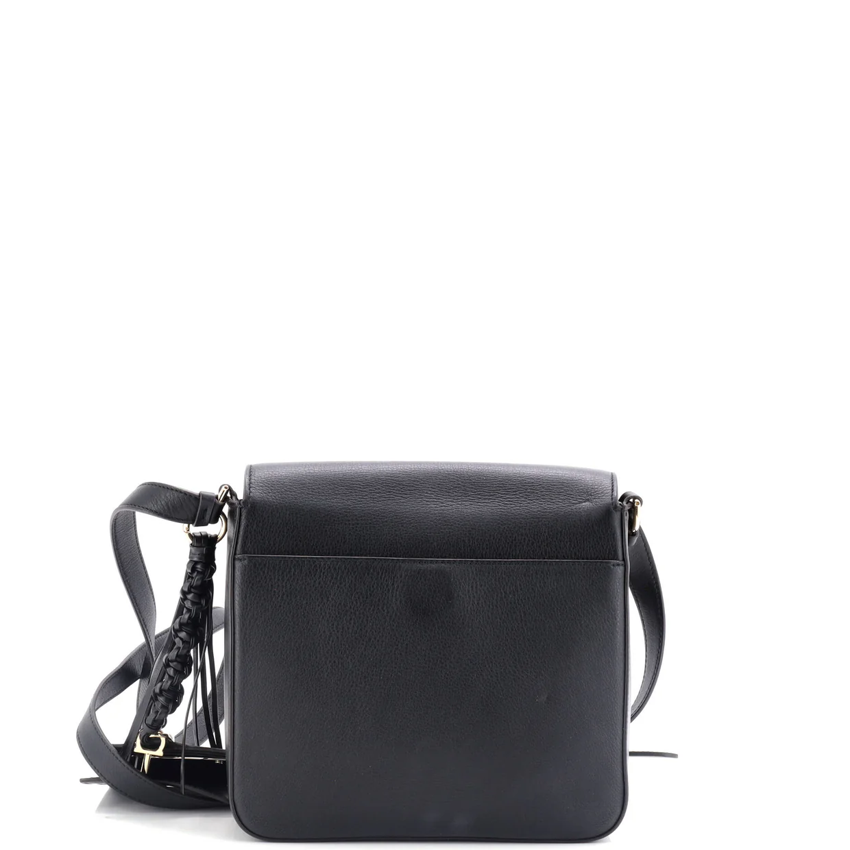 Tassel Gancini Lock Flap Shoulder Bag Leather Medium - Deep Luxury