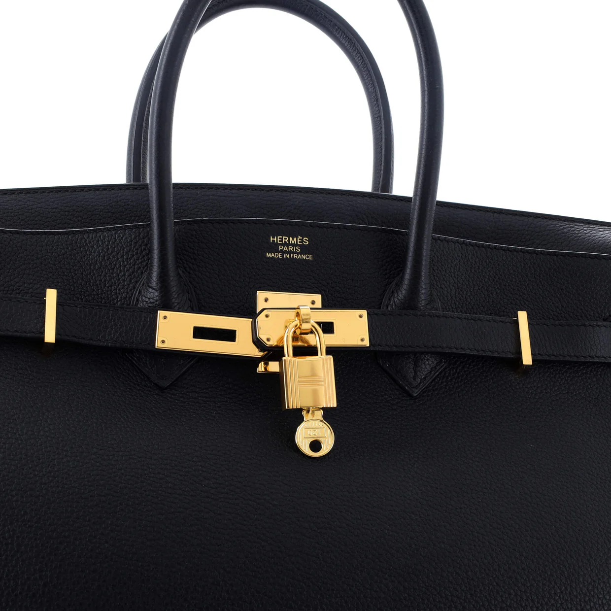 Birkin Handbag Noir Togo with Gold Hardware 35 - Deep Luxury