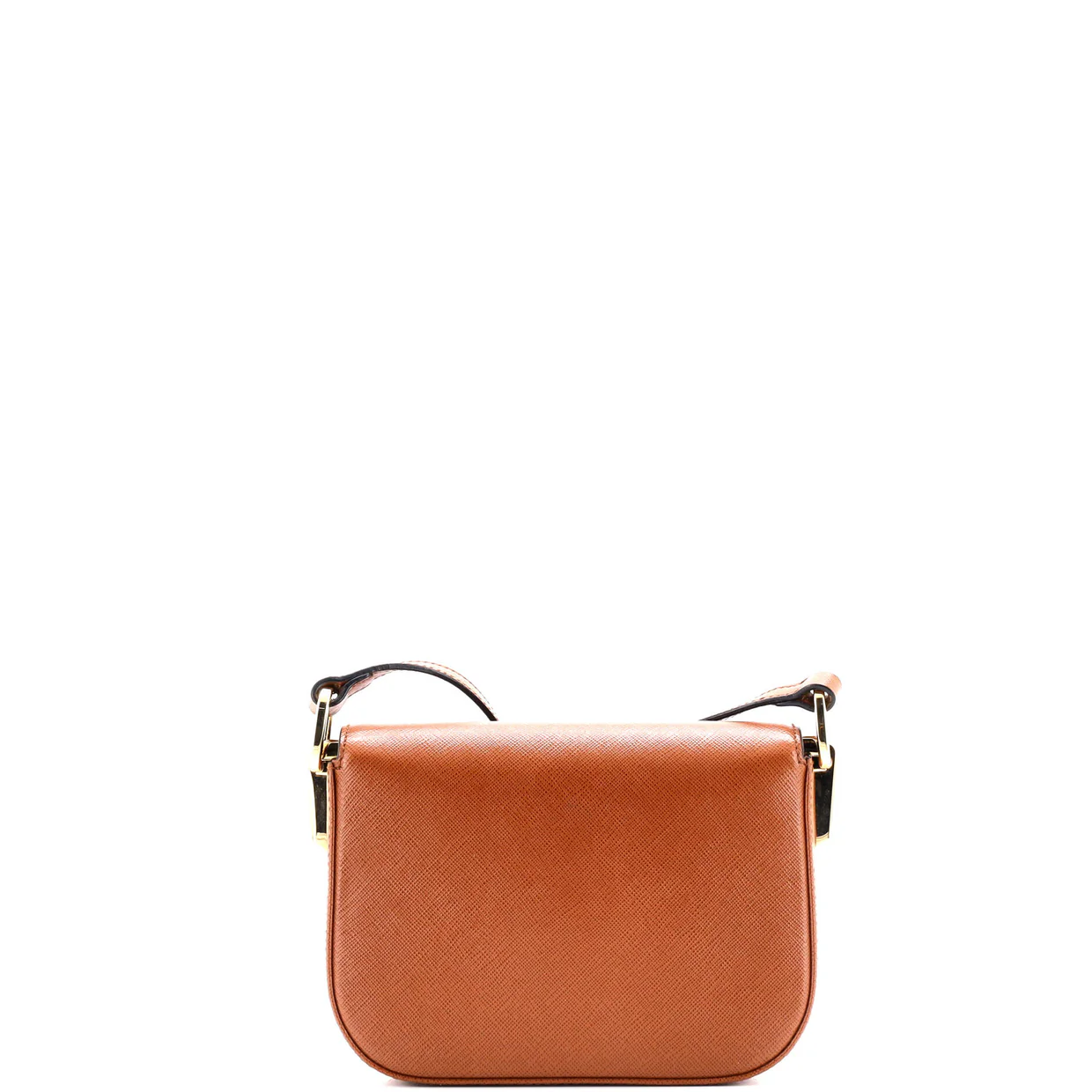 Embleme Flap Bag Saffiano Leather Small - Deep Luxury