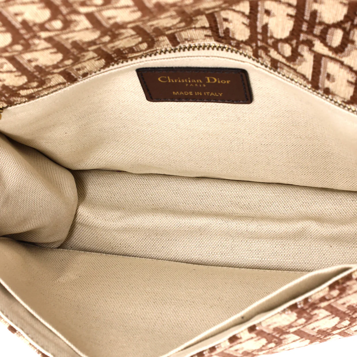 Dioraddict Flap Bag with Strap Oblique Canvas Medium - Deep Luxury