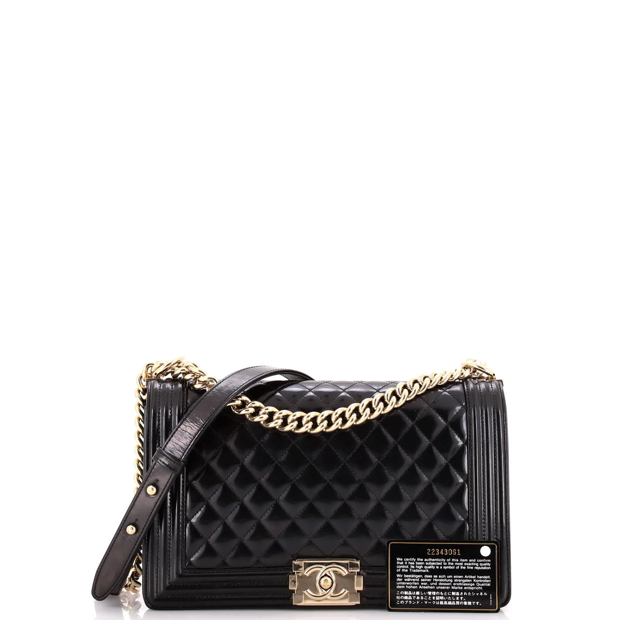 Boy Flap Bag Quilted Iridescent Glazed Calfskin New Medium - Deep Luxury