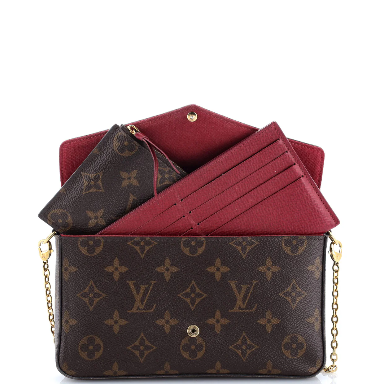 Felicie Pochette Monogram Canvas - Deep Luxury