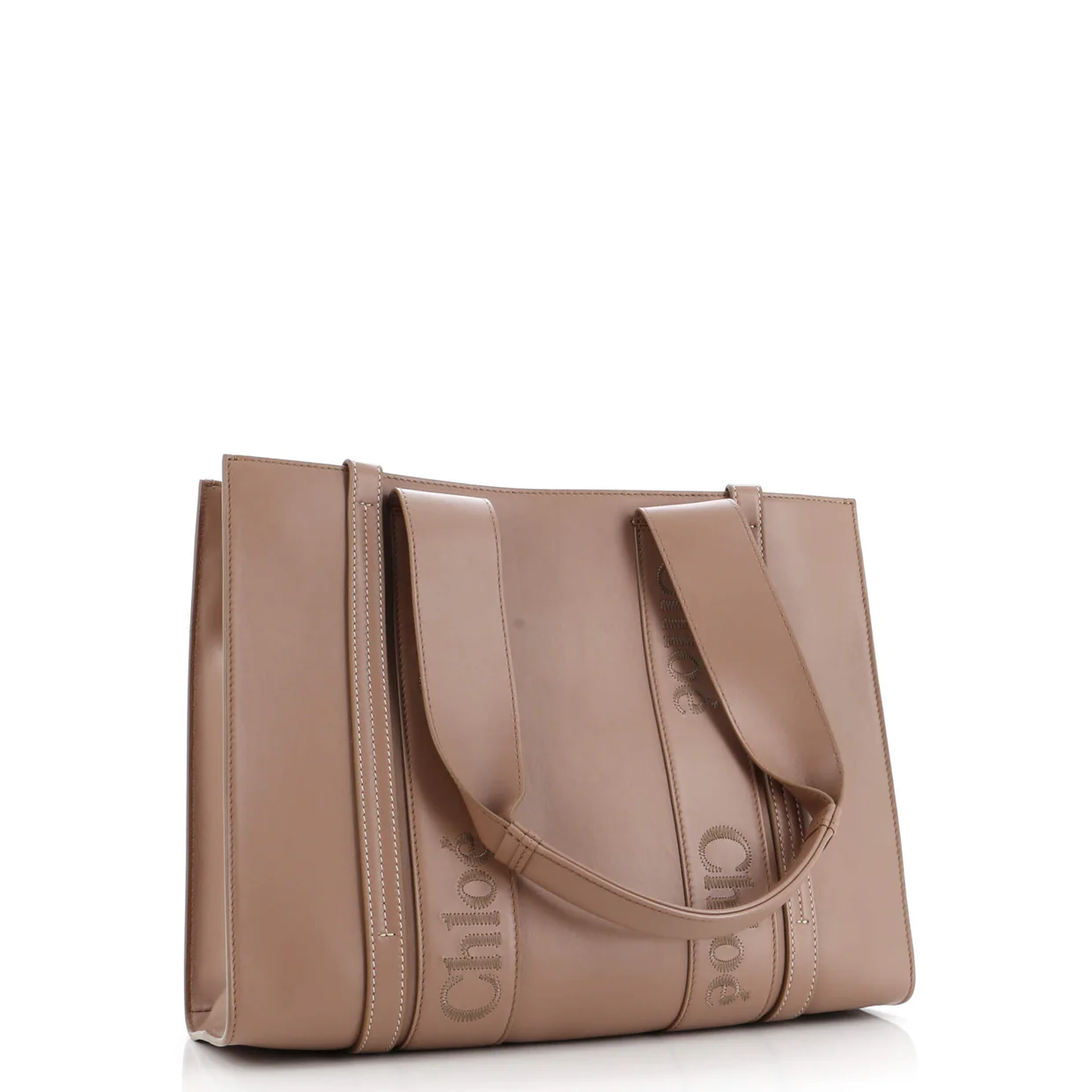 Woody Tote Leather Medium - Deep Luxury