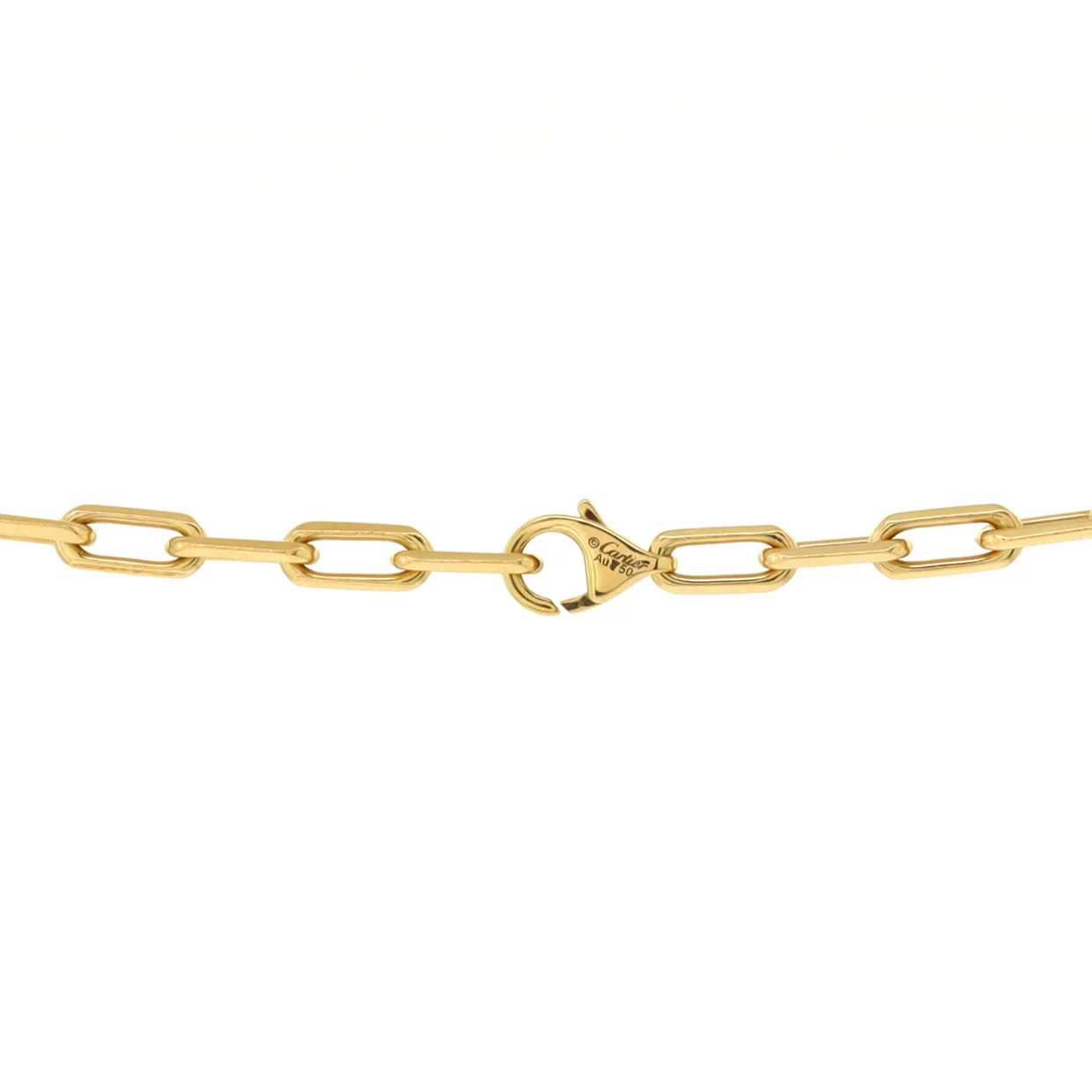 Santos de Cartier Chain Necklace 18K Yellow Gold Medium - Deep Luxury