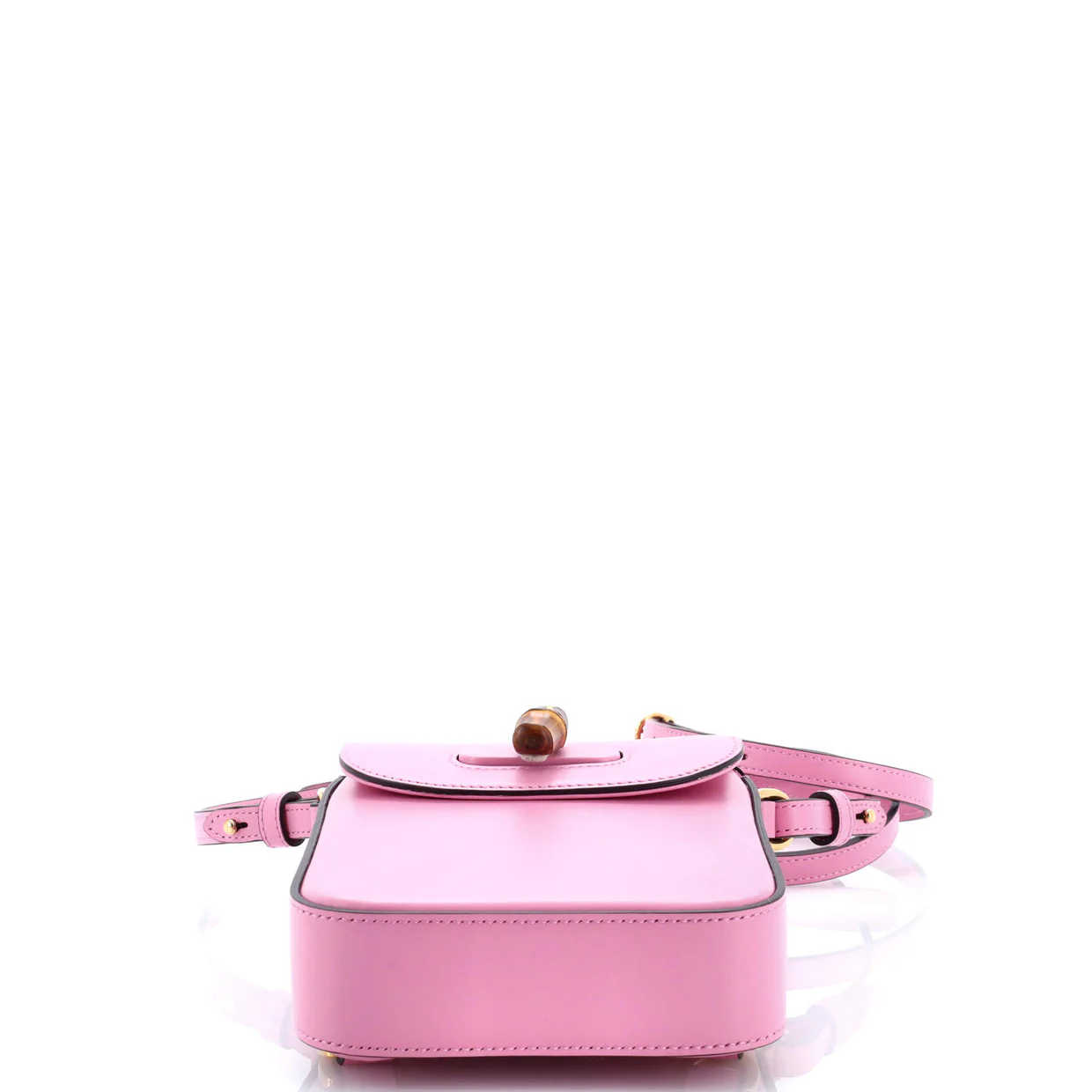 Bamboo Top Handle Backpack Leather Mini - Deep Luxury