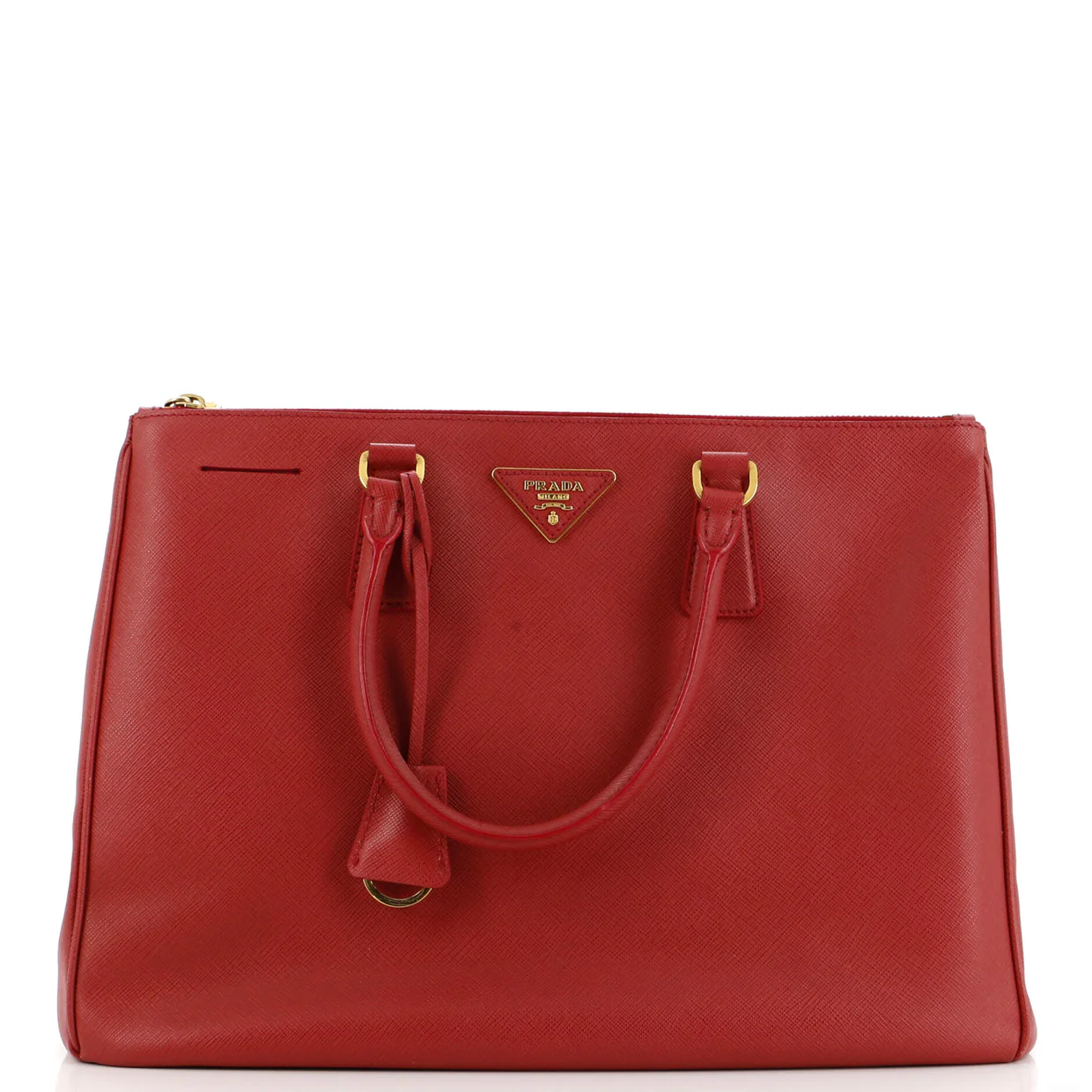Double Zip Lux Tote Saffiano Leather Large - Deep Luxury