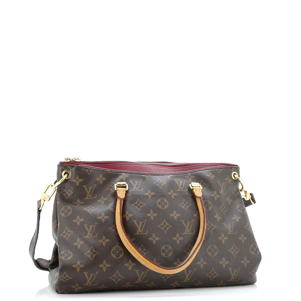 Pallas Tote Monogram Canvas with Leather - Deep Luxury