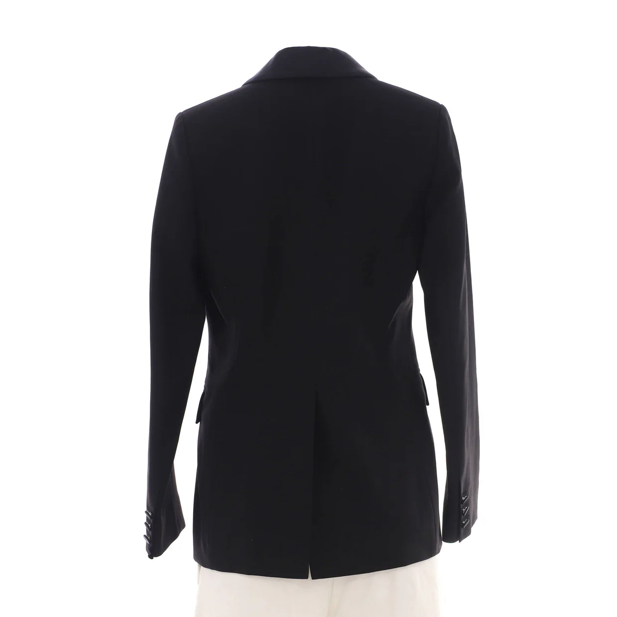 Women's Single Button Blazer Wool and Silk Blend - Deep Luxury