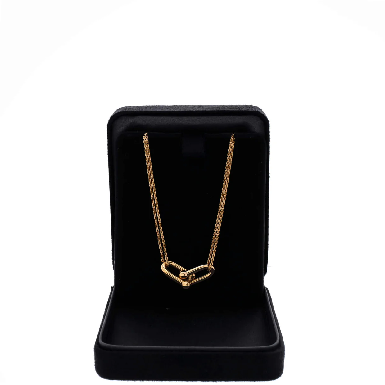 HardWear Double Link Pendant Necklace 18K Yellow Gold - Deep Luxury