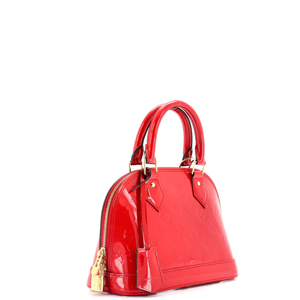 Alma Handbag Monogram Vernis BB - Deep Luxury
