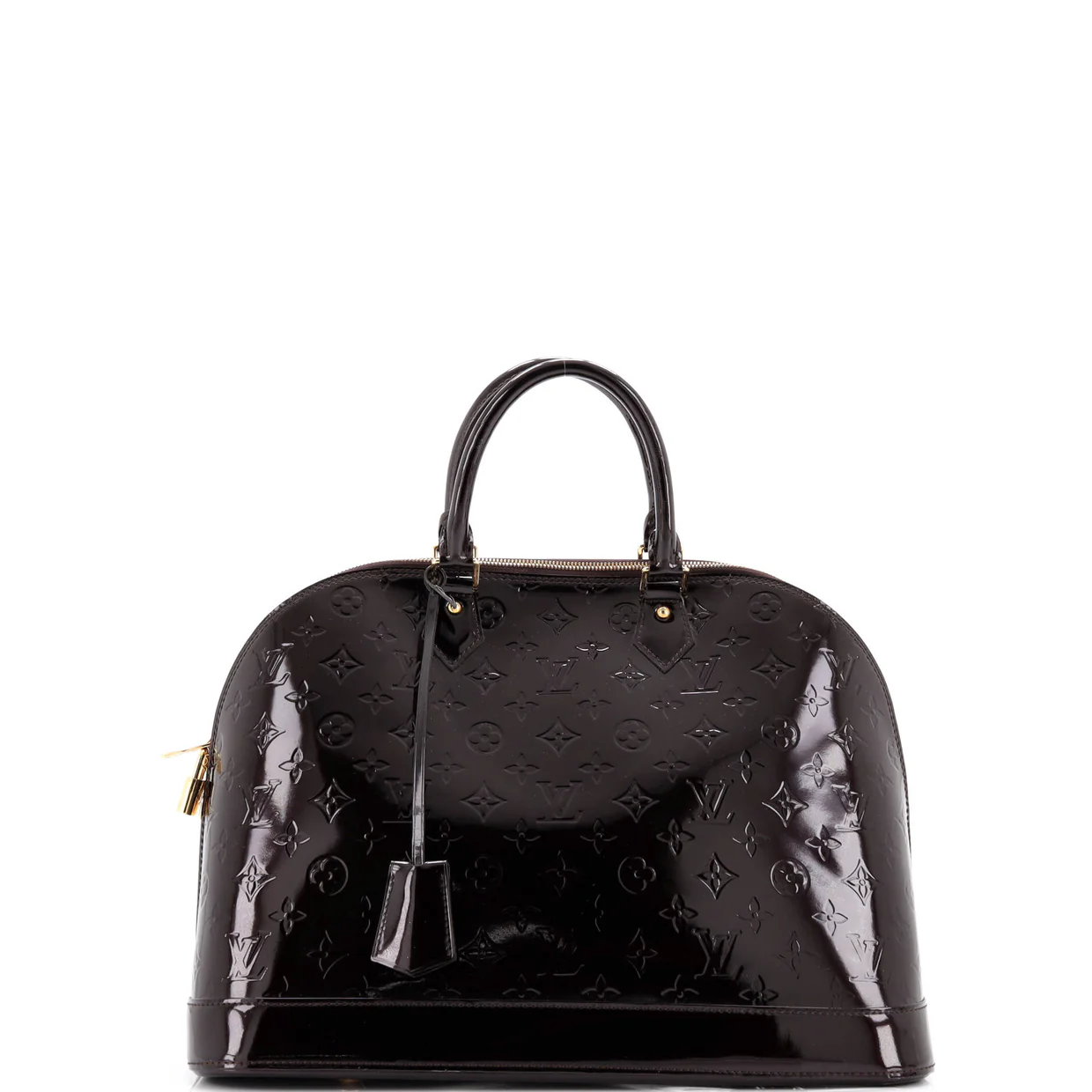 Alma Handbag Monogram Vernis GM - Deep Luxury