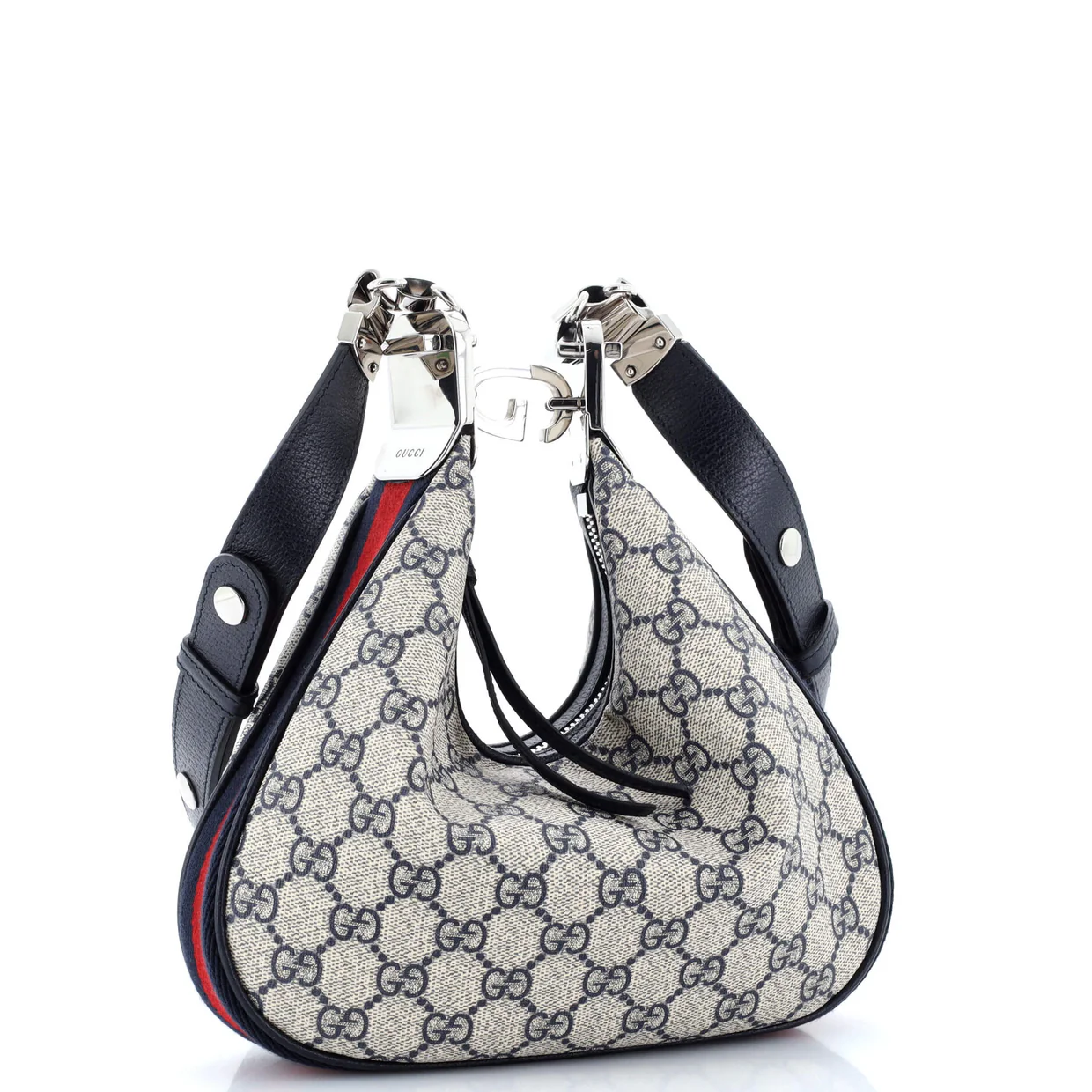 Attache Shoulder Bag GG Coated Canvas Small - Deep Luxury