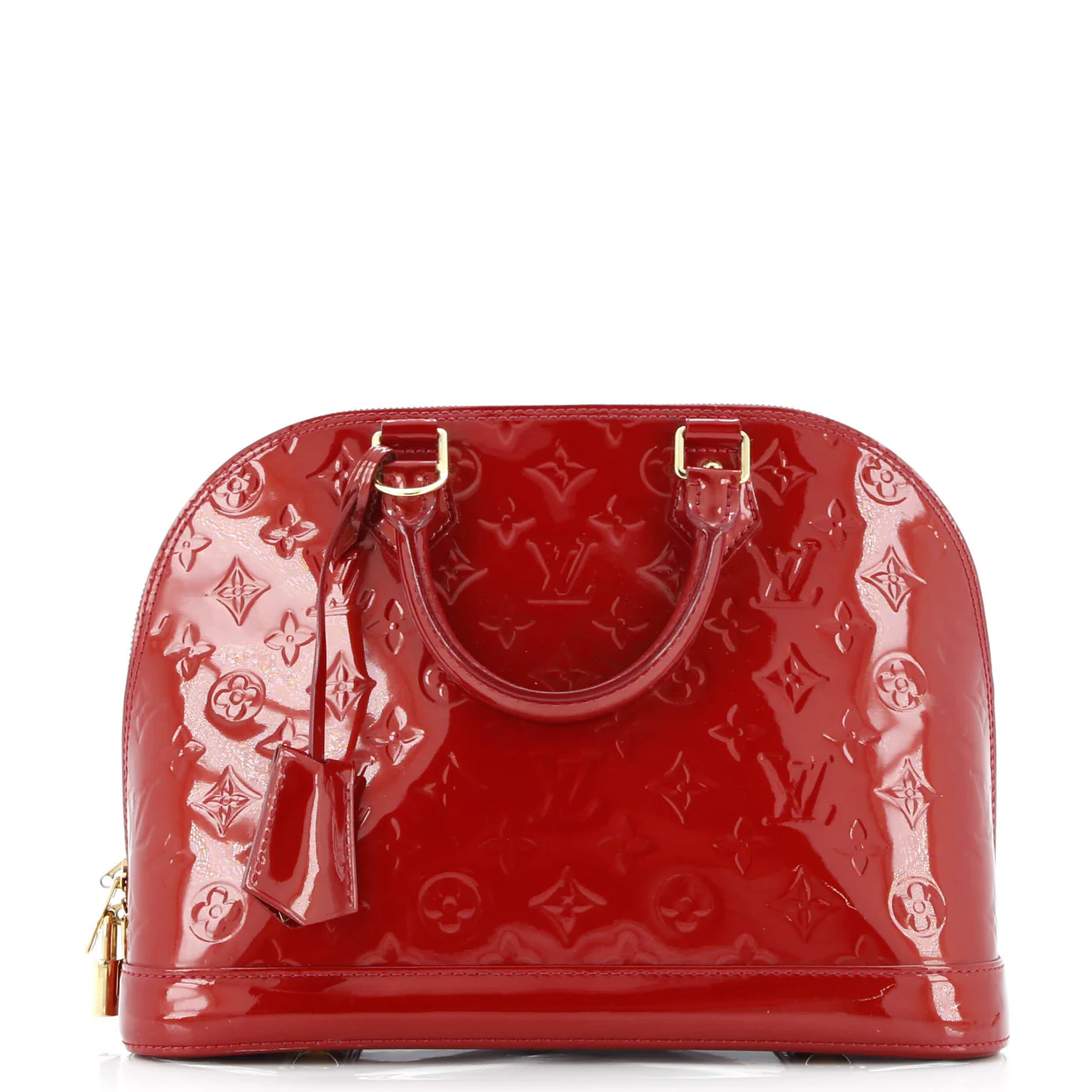 Alma Handbag Monogram Vernis PM - Deep Luxury