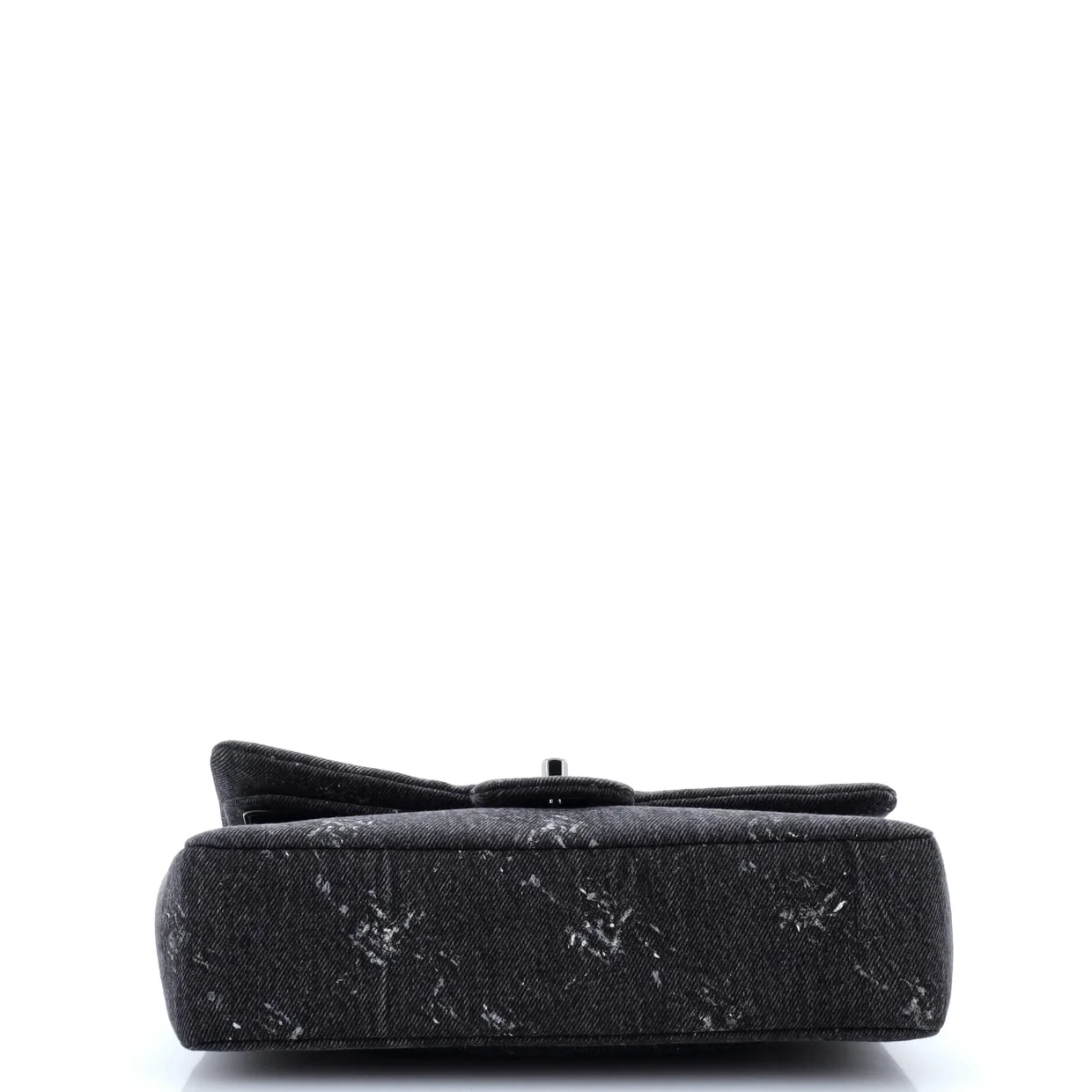 Classic Double Flap Bag Printed Denim Medium - Deep Luxury