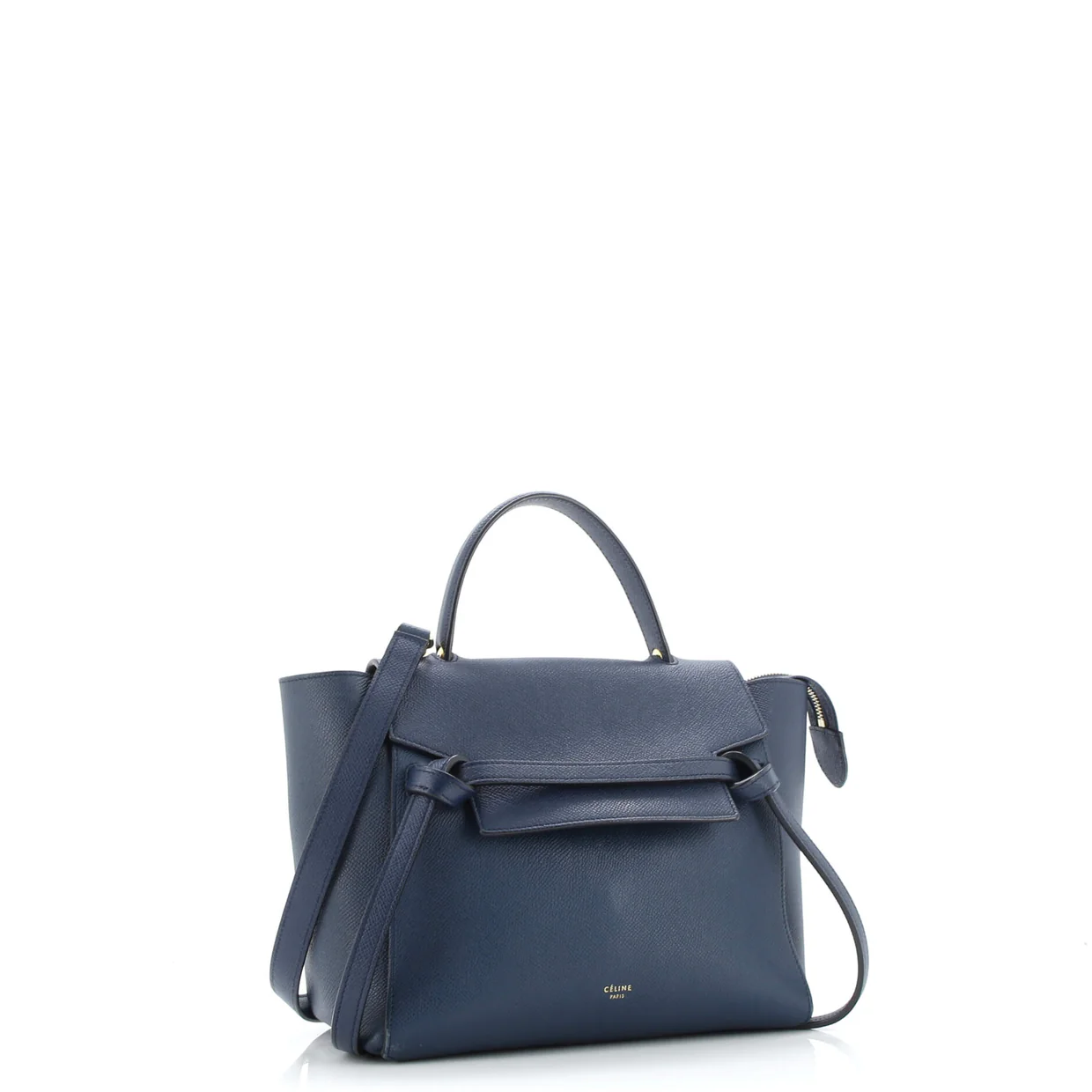 Belt Bag Textured Leather Mini - Deep Luxury