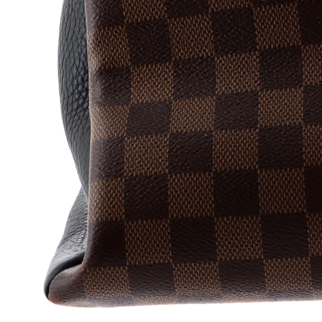 Normandy Handbag Damier and Leather - Deep Luxury