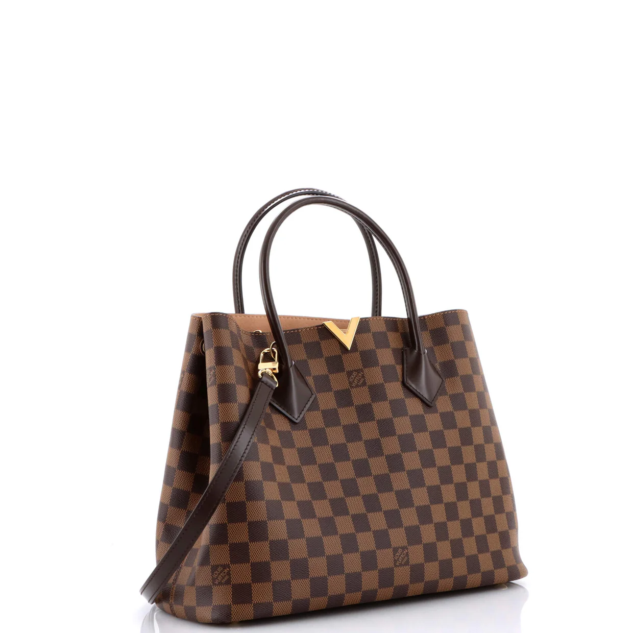 Kensington Handbag Damier - Deep Luxury