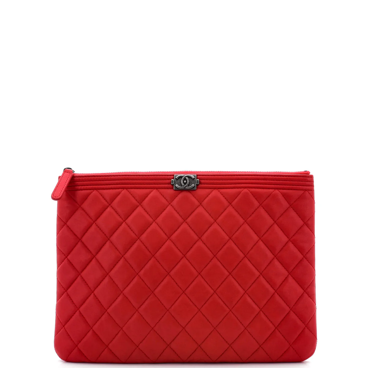 Boy O Case Clutch Quilted Lambskin Medium - Deep Luxury