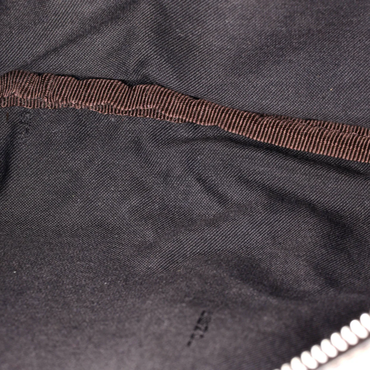 Zip Belt Bag Zucca Coated Canvas and Leather - Deep Luxury