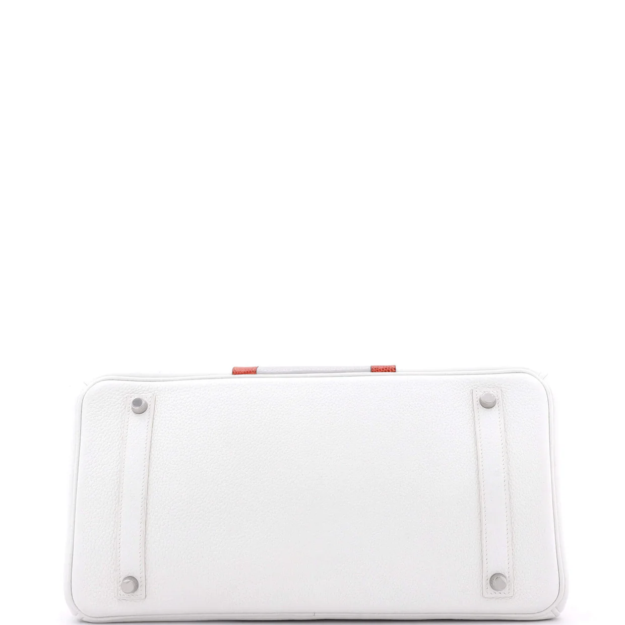Club Birkin Bag White Clemence and Lizard with Palladium Hardware 35 - Deep Luxury