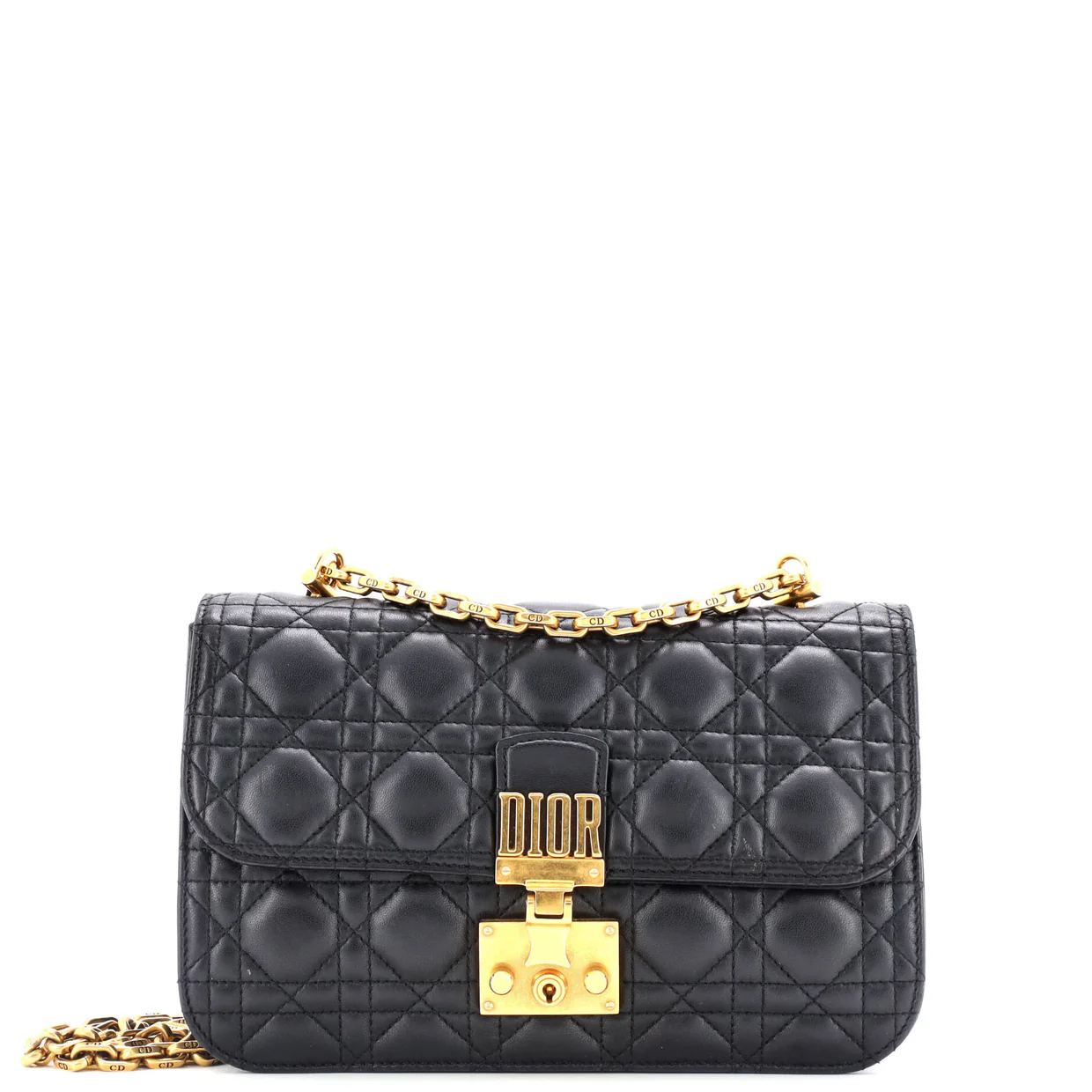 Dioraddict Flap Bag Cannage Quilt Lambskin Medium - Deep Luxury