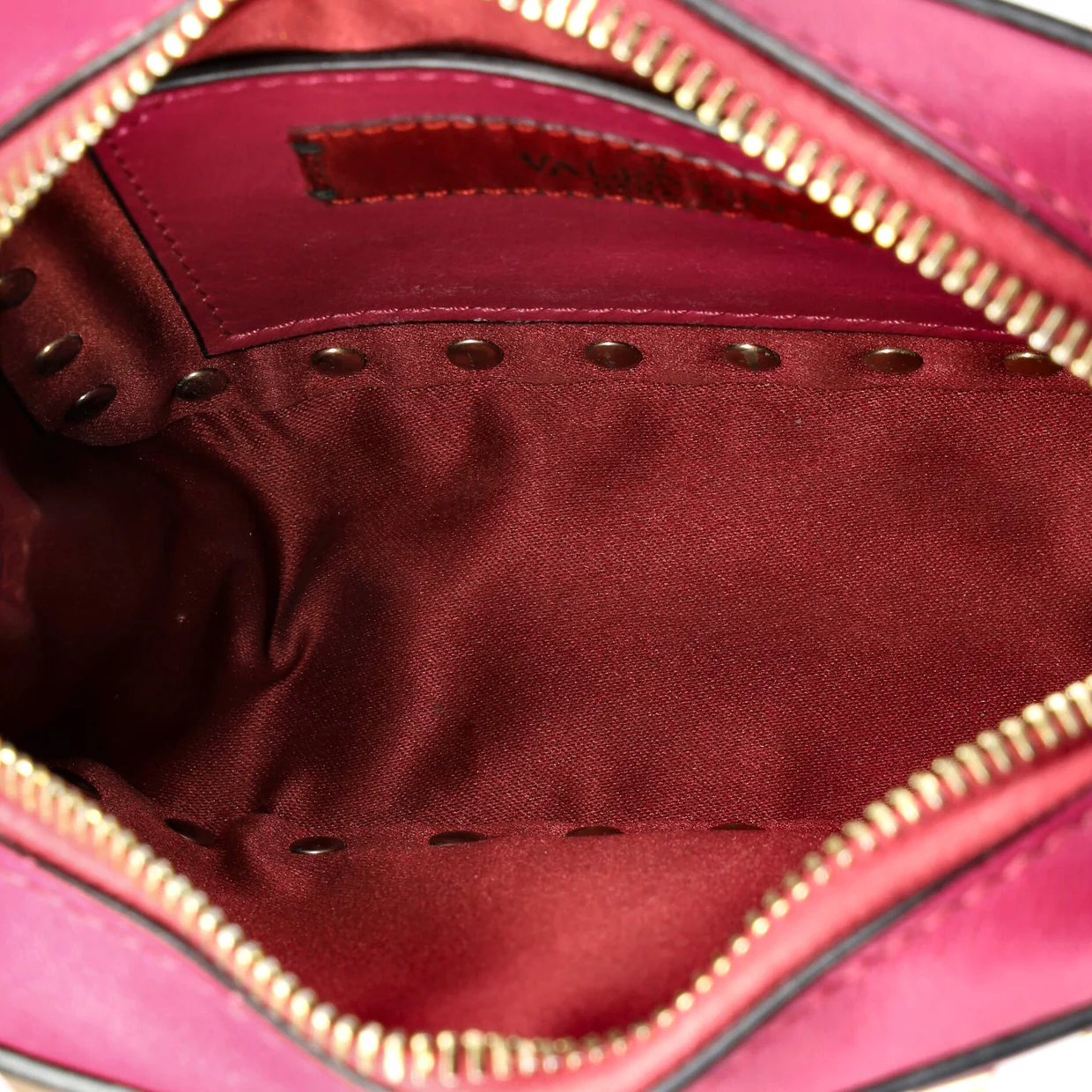 Rockstud Chain Camera Crossbody Bag Leather Small - Deep Luxury