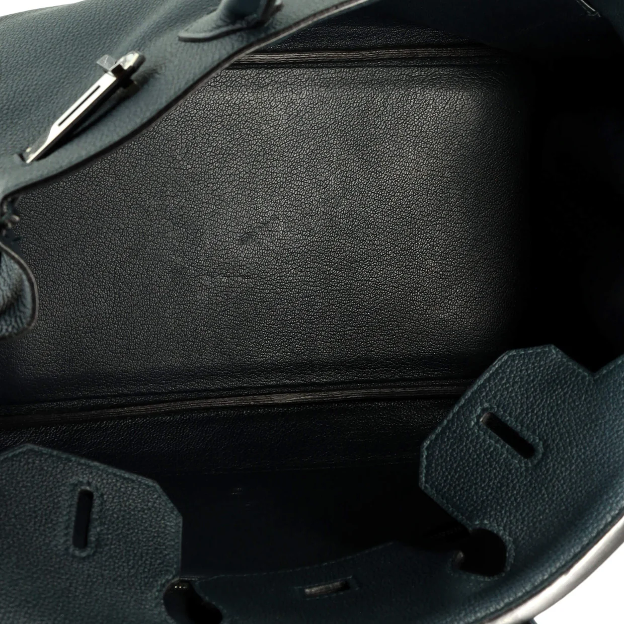 Birkin Handbag Vert Cypress Maurice with Palladium Hardware 30 - Deep Luxury