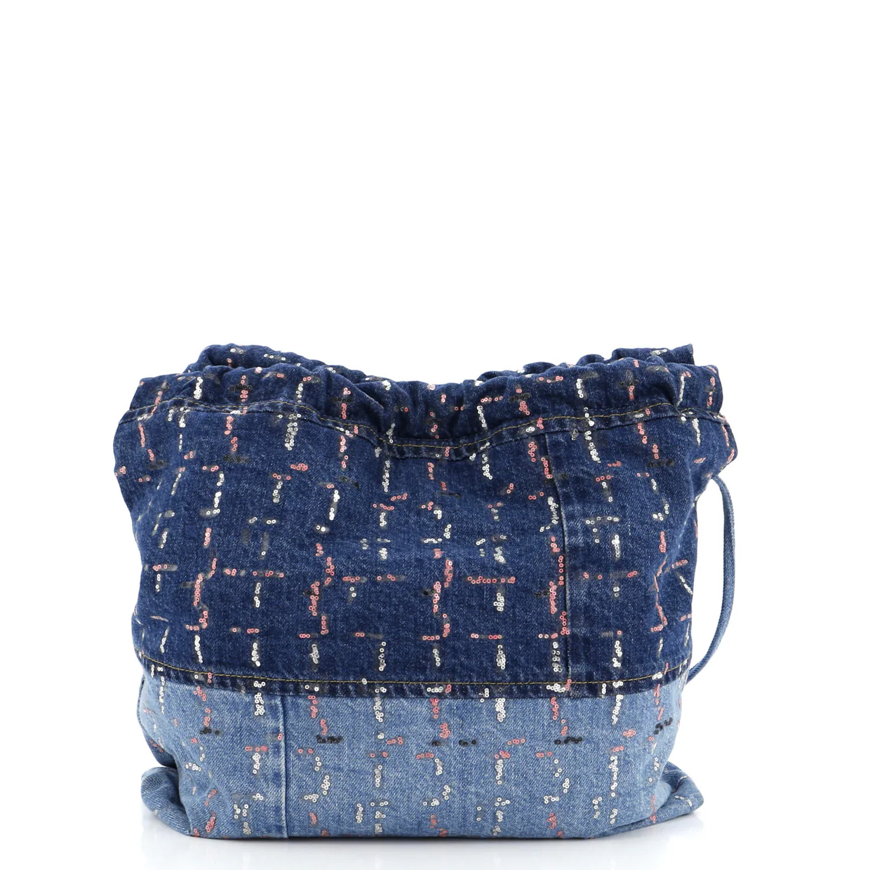 22 Chain Hobo Denim with Sequins Medium - Deep Luxury