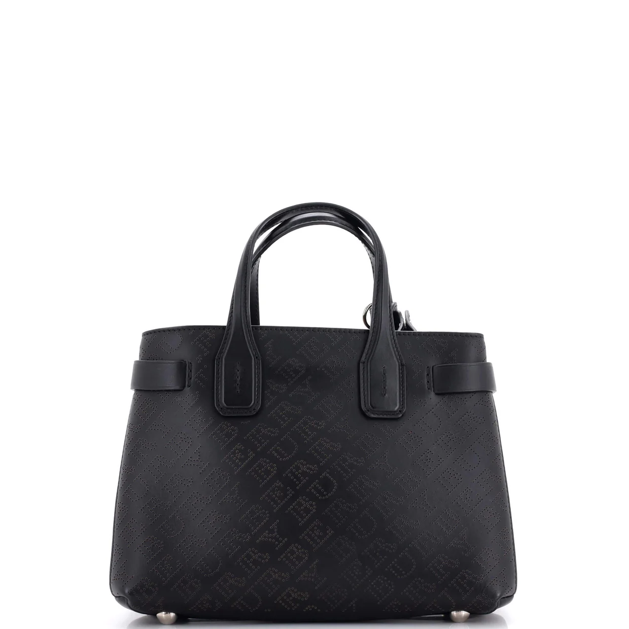 Banner NM Tote Perforated Leather Small - Deep Luxury