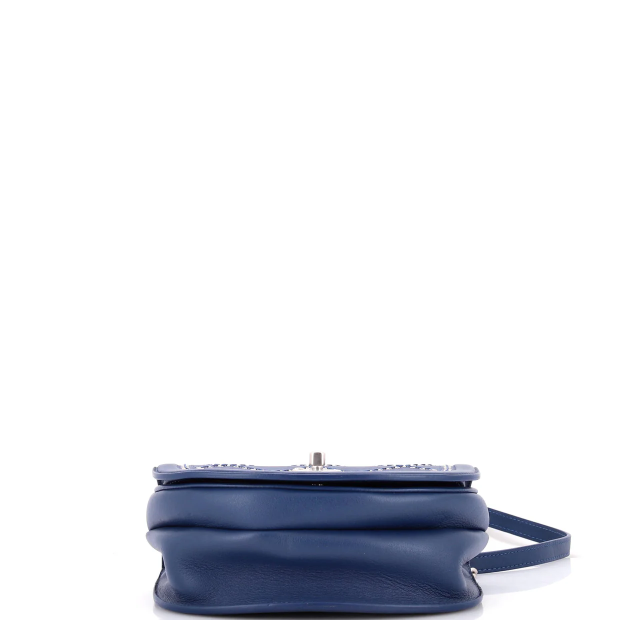 Coco Eyelets Round Flap Bag Quilted Calfskin Small - Deep Luxury