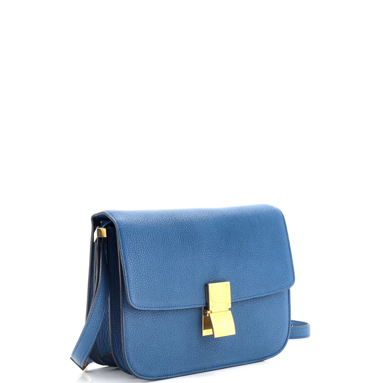 Classic Box Bag Grainy Leather Medium - Deep Luxury