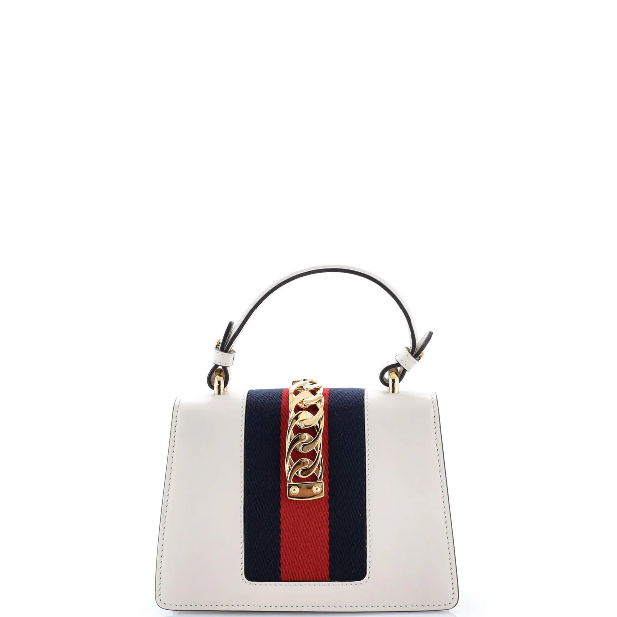 Sylvie Top Handle Bag Leather Mini - Deep Luxury