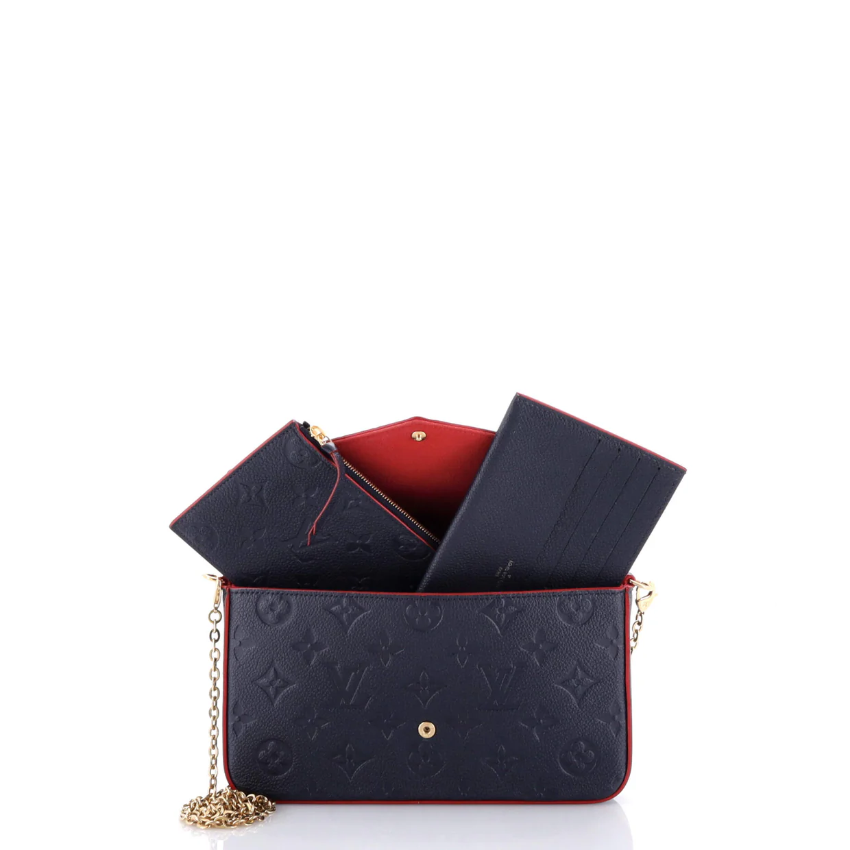 Felicie Pochette Monogram Empreinte Leather - Deep Luxury