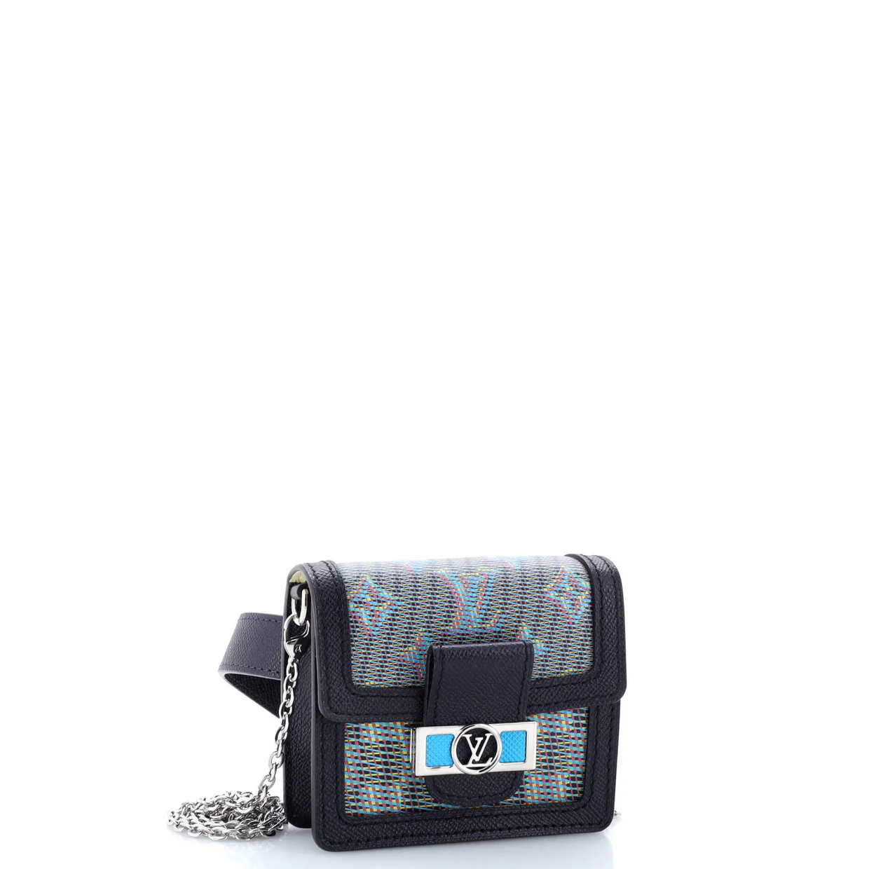 Dauphine Shoulder Bag Damier Monogram LV Pop Canvas Mini - Deep Luxury