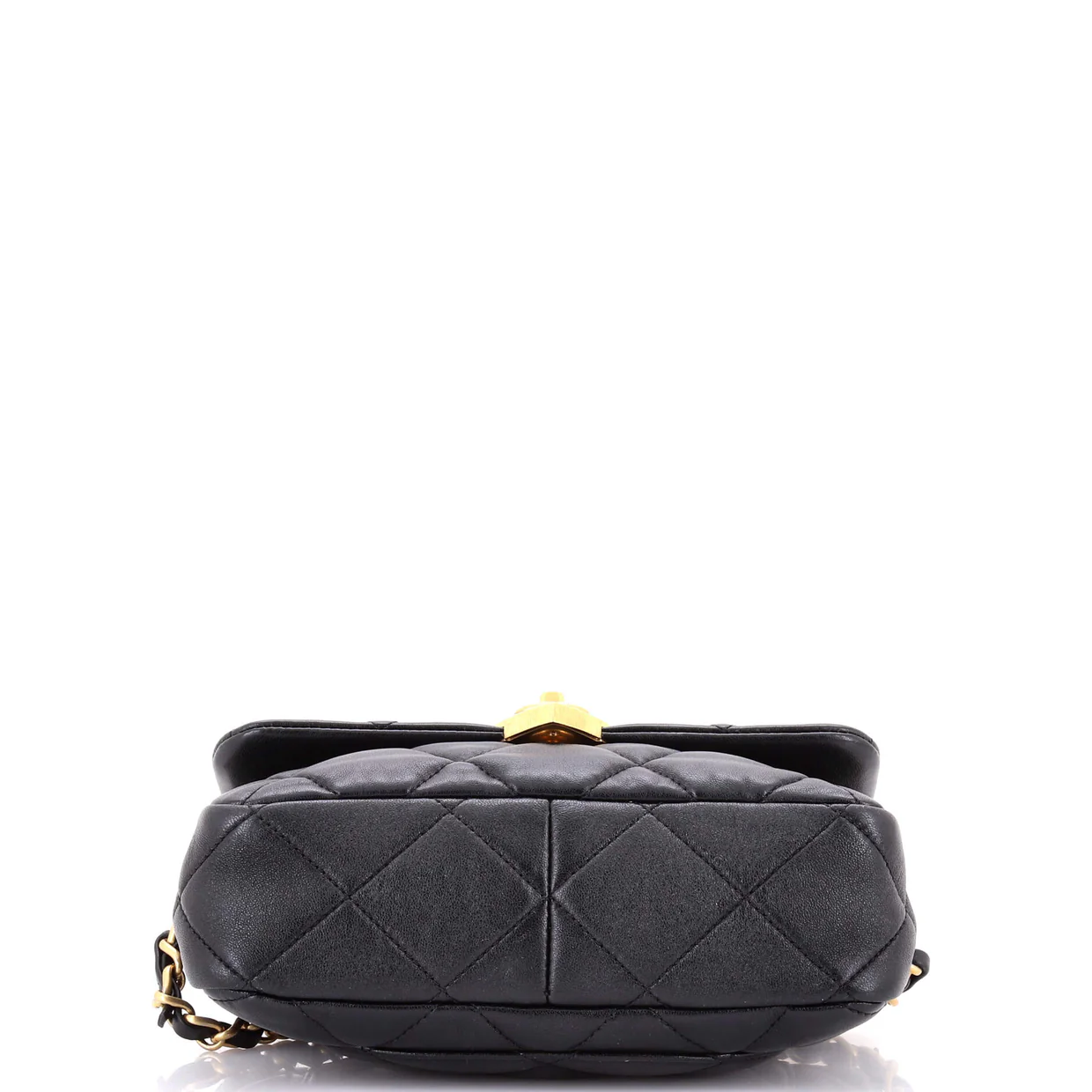 Coco Love CC Heart Flap Bag Quilted Lambskin Small - Deep Luxury