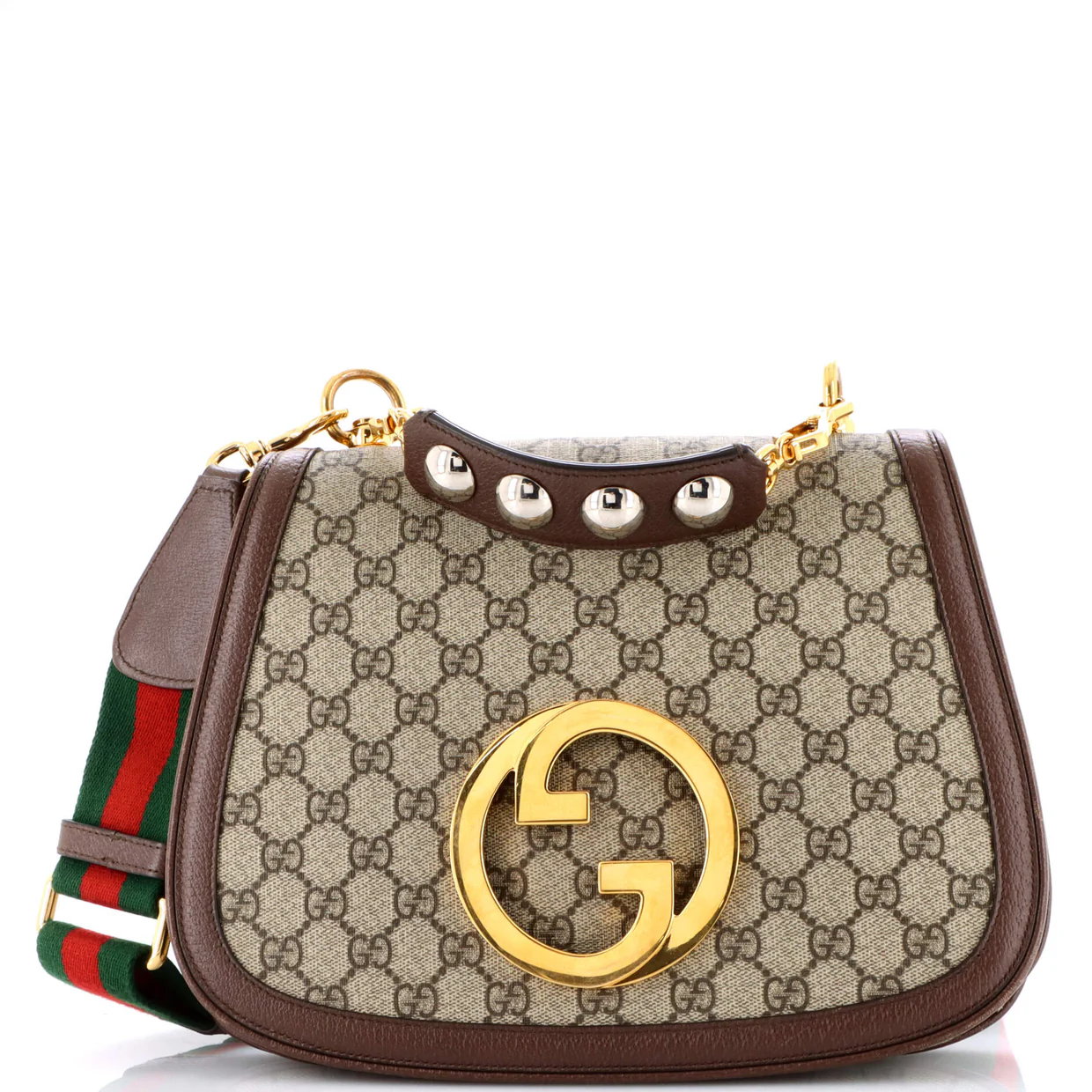 Blondie NM Top Handle Bag GG Coated Canvas Medium - Deep Luxury