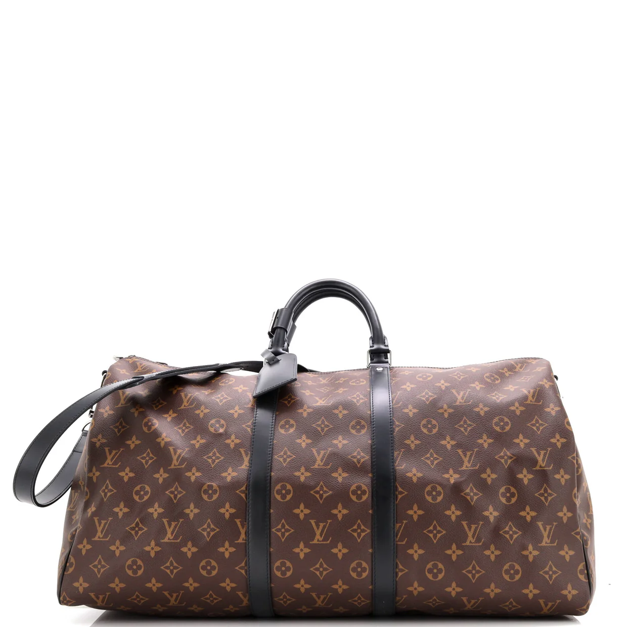 Keepall Bandouliere Bag Macassar Monogram Canvas 55 - Deep Luxury