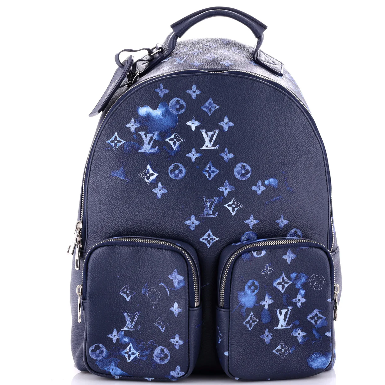 Multipocket Backpack Limited Edition Monogram Ink Watercolor Leather - Deep Luxury