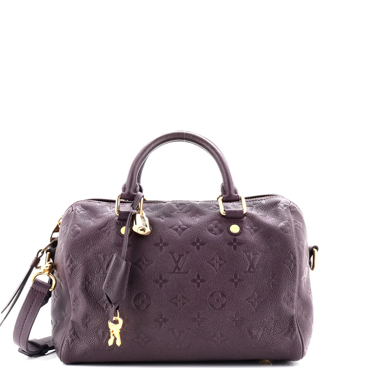 Speedy Bandouliere Bag Monogram Empreinte Leather 25 - Deep Luxury