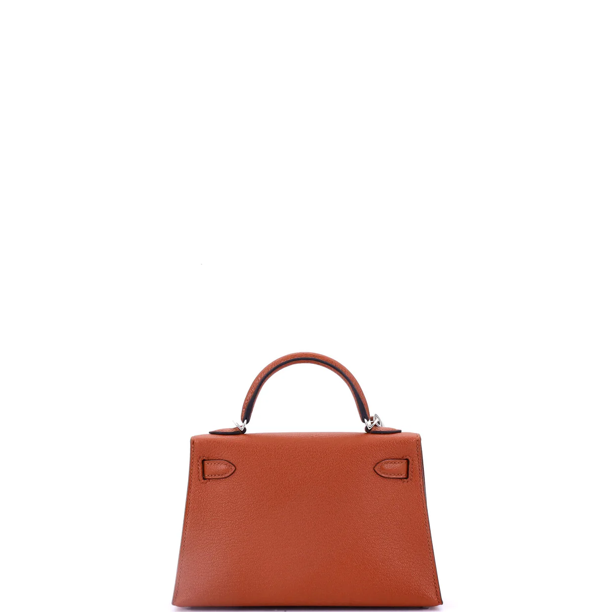 Kelly Mini II Amazone Handbag Brown Chevre Mysore with Palladium Hardware 20 - Deep Luxury