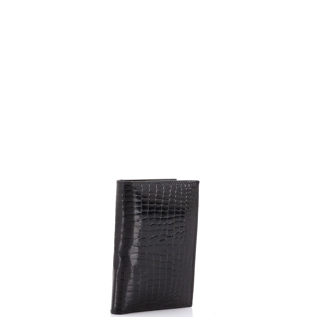 MC2 Euclide Card Holder Case Porosus Crocodile - Deep Luxury