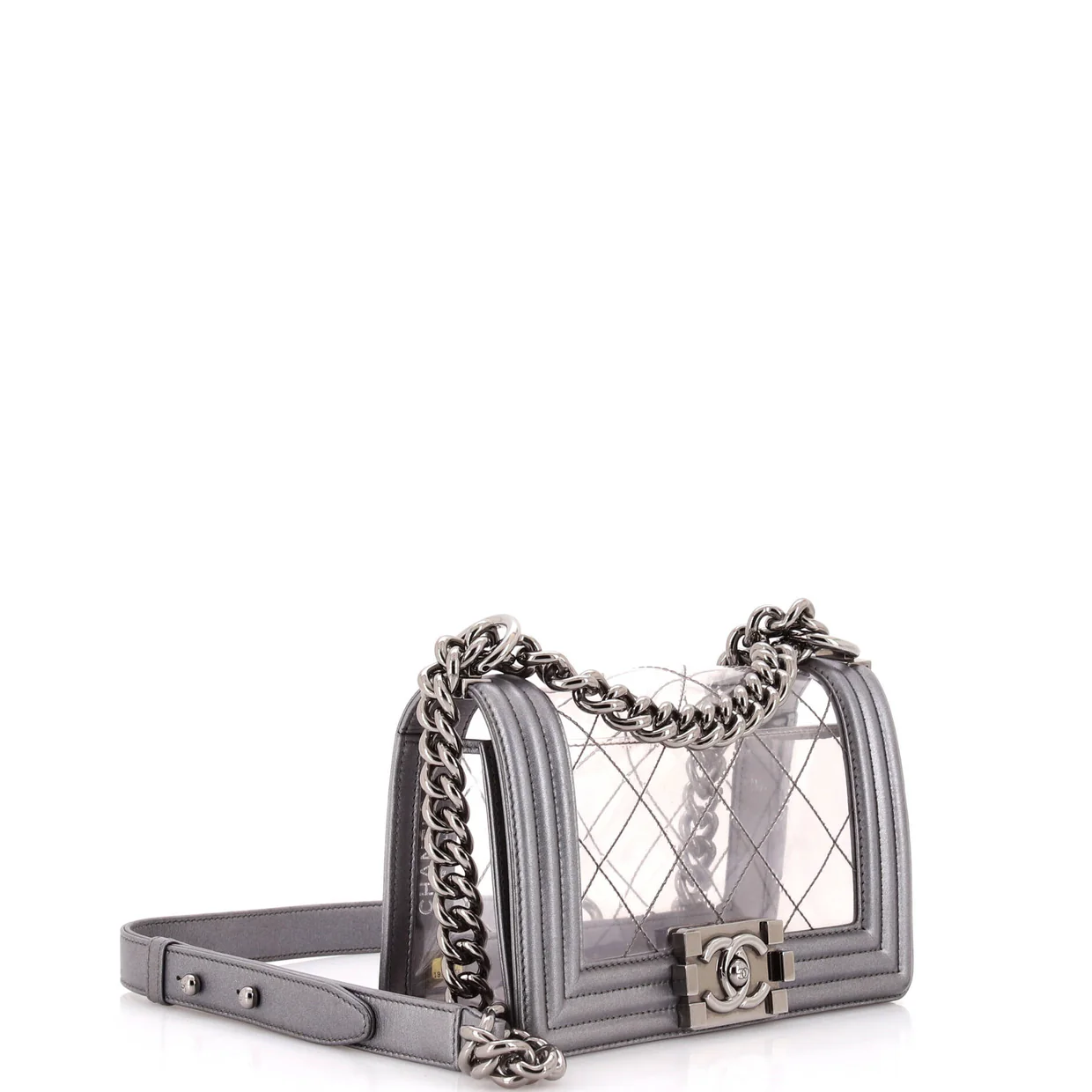 Boy Flap Bag Quilted PVC and Calfskin Small - Deep Luxury