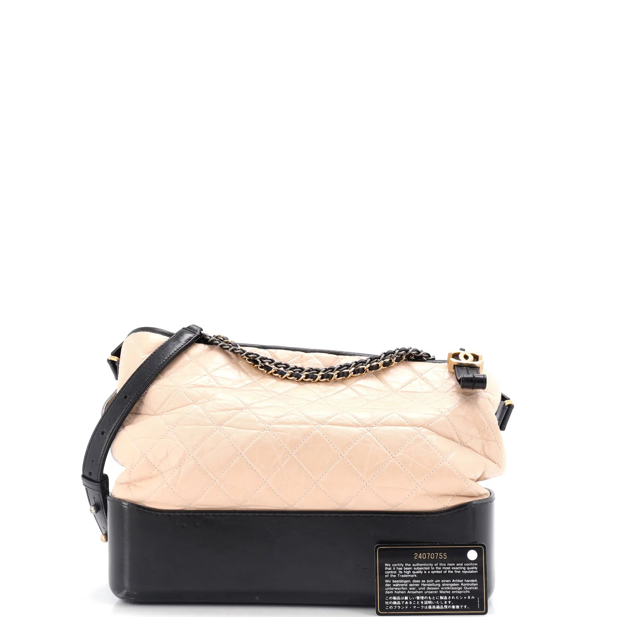 Gabrielle Hobo Quilted Aged Calfskin Large - Deep Luxury