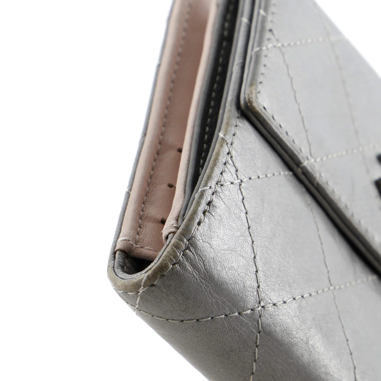 CC Compact Wallet Quilted Calfskin - Deep Luxury