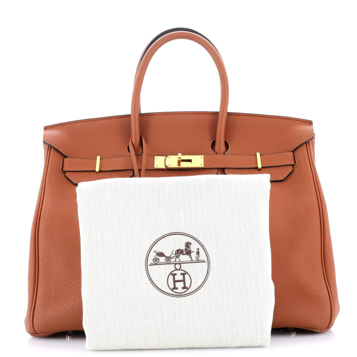 Birkin Handbag Cuivre Togo with Gold Hardware 35 - Deep Luxury