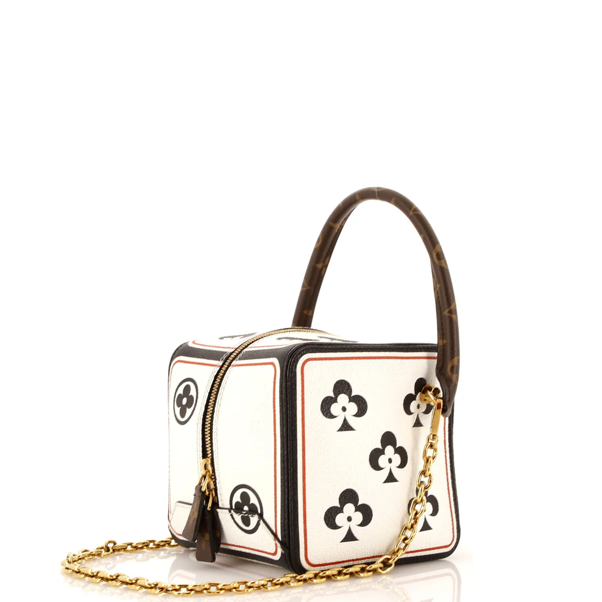 Square Bag Limited Edition Game On Leather with Monogram Canvas - Deep Luxury