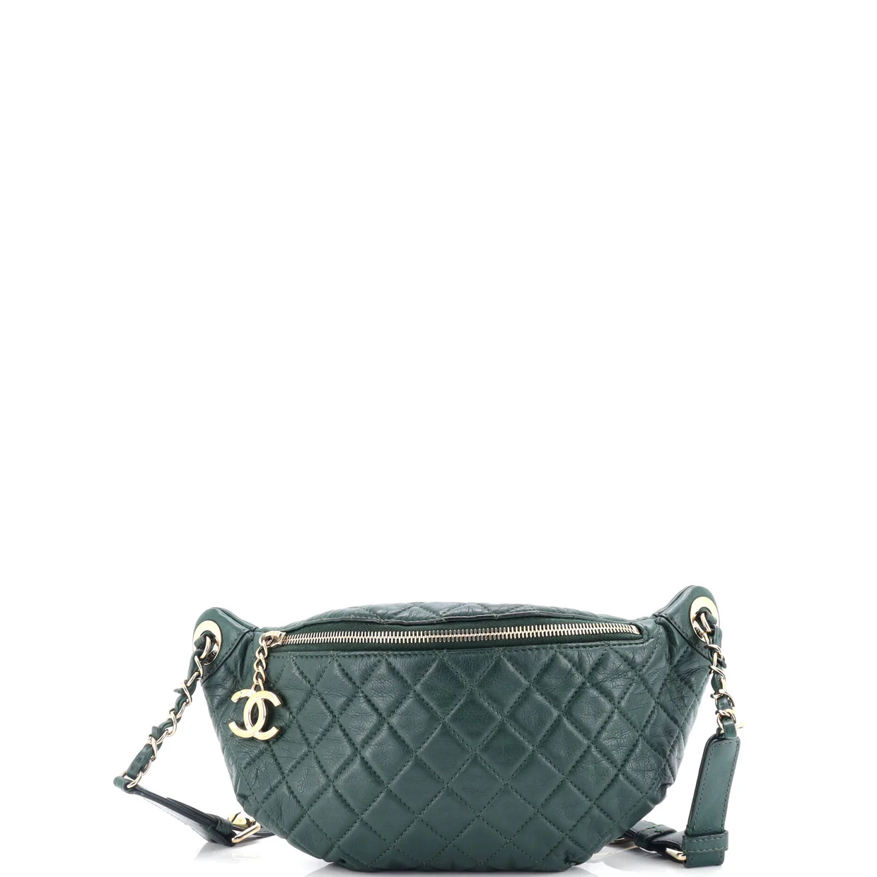 Banane Waist Bag Quilted Leather - Deep Luxury