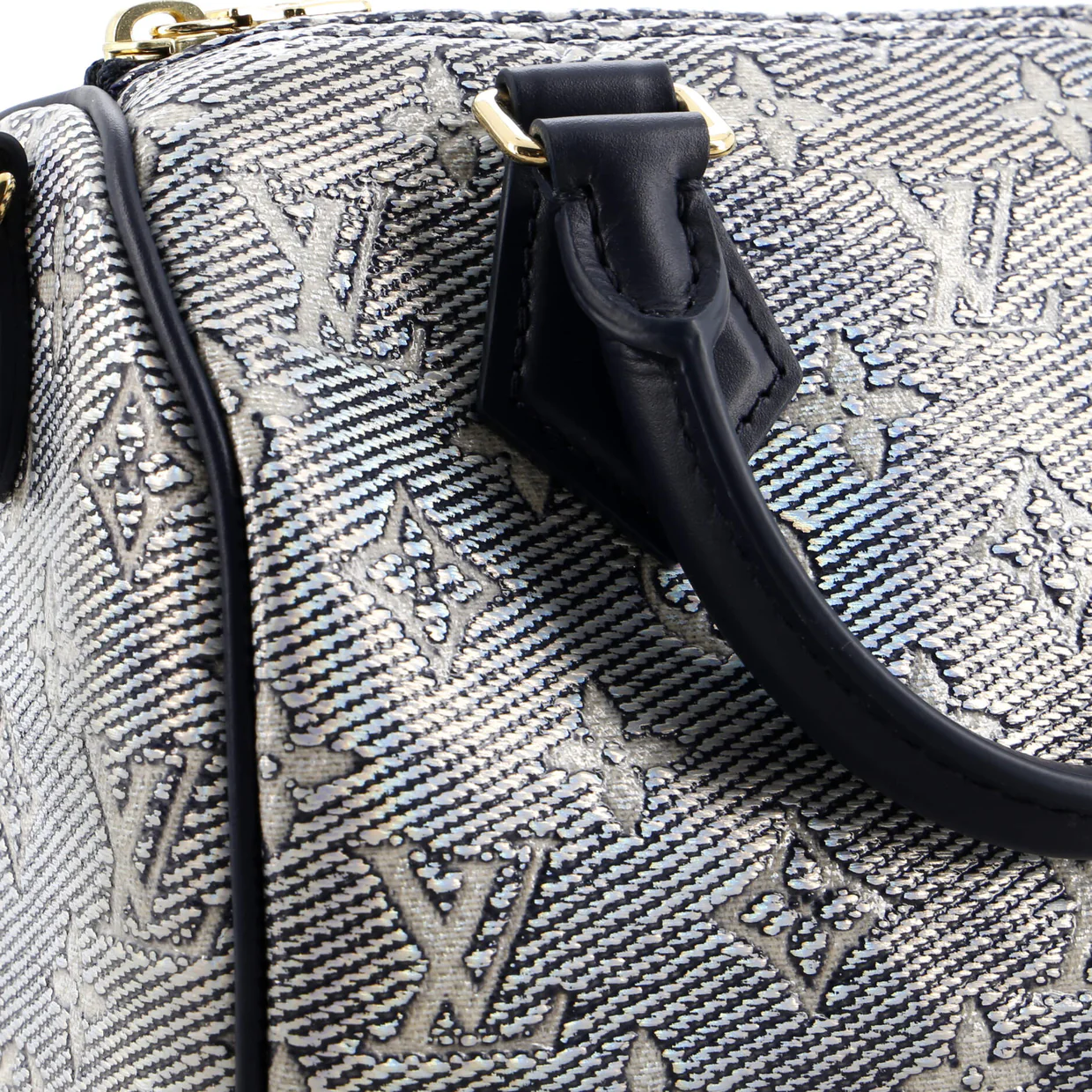 Speedy Bandouliere Bag Monoglam Jacquard Canvas 20 - Deep Luxury