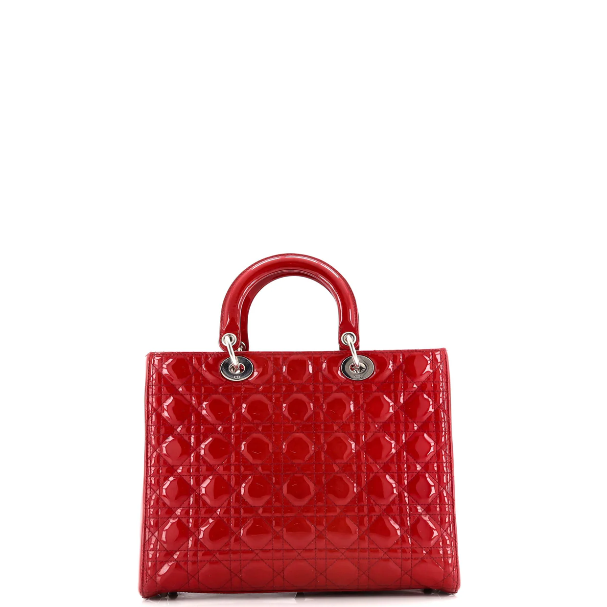 Lady Dior Bag Cannage Quilt Patent Large - Deep Luxury